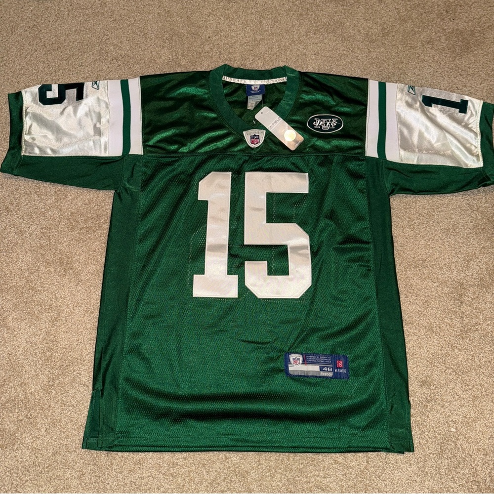 Reebok On Field New York Jets Tim Tebow #15 Authentic Jersey, Size 48, Green - Picture 2 of 3